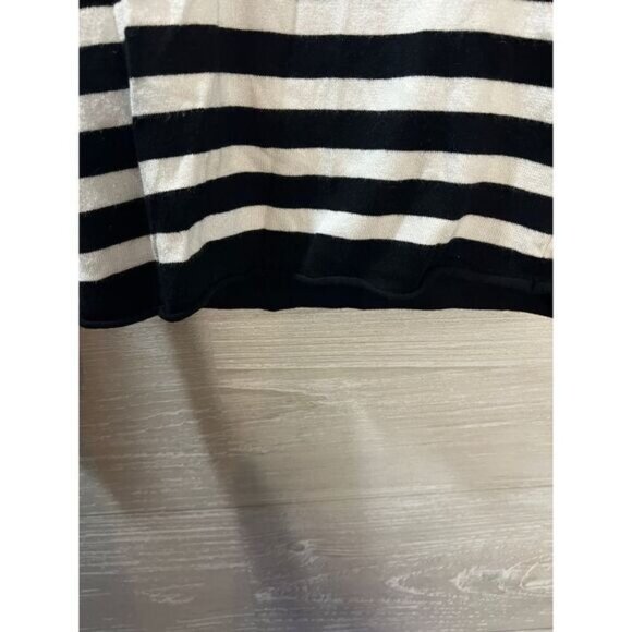 NWOT ZARA Women's Soft Knit Mock‎ Neck with Stripes Small - Picture 4 of 5